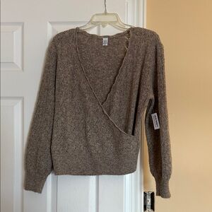 Wool Blend Wrap - Front Sweater